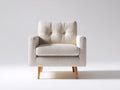 Poltrona - Tessuto - 88x82x81 cm - Beige - Stile moderno